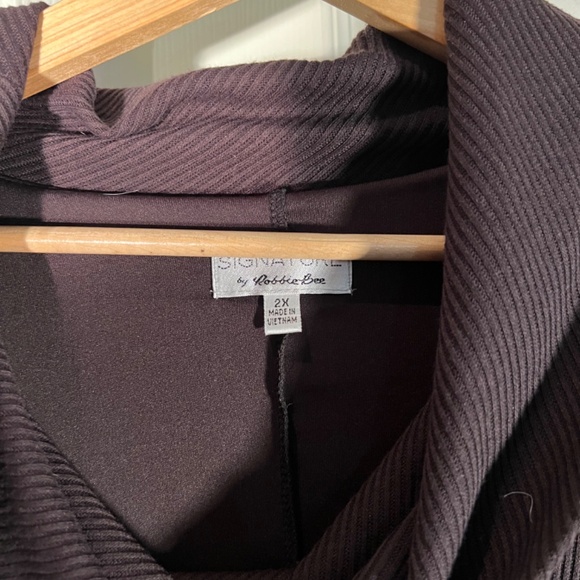 Signature Brown Dress with Plaid Bottom Size 2XL - Picture 2 of 5